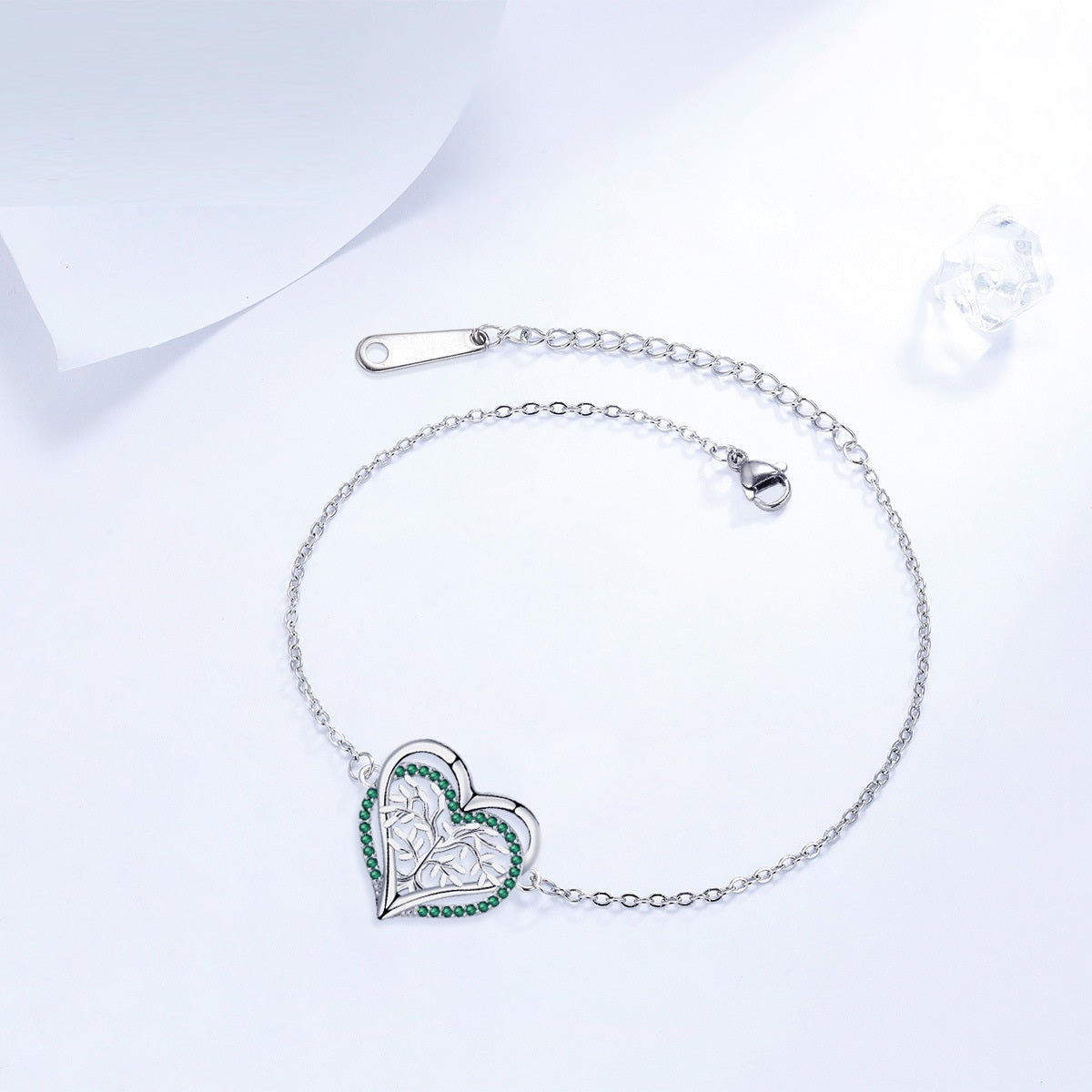 Jewelry Heart-shaped Lucky Tree Bracelet Adjustable Ornament Women
