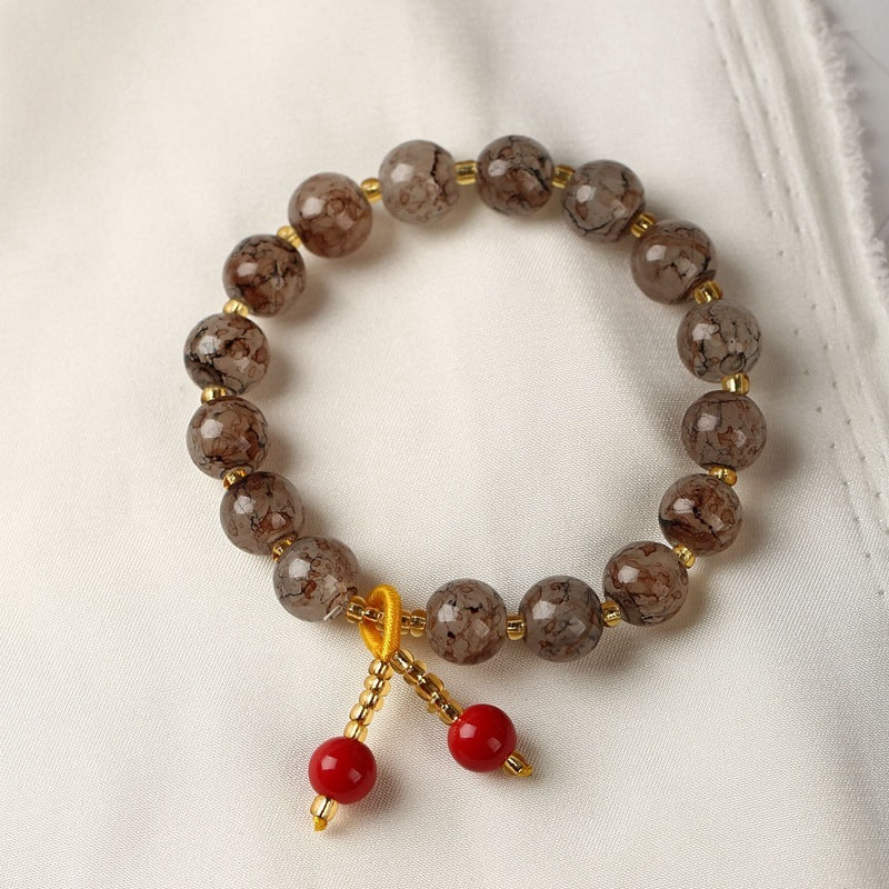 New Accessories Crystal String Beads Ceramic Bracelet