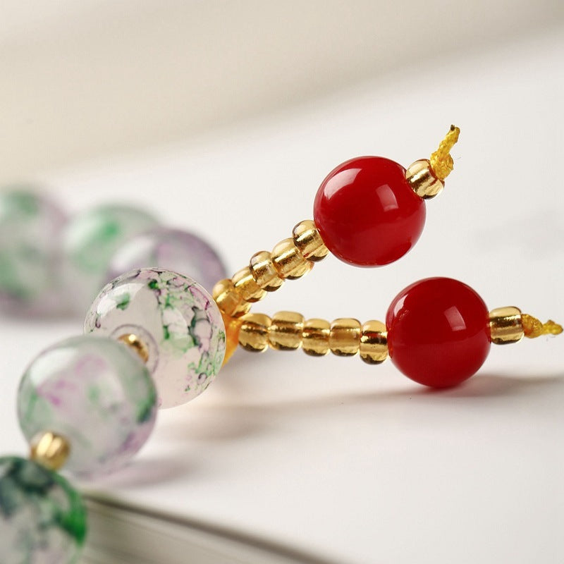 New Accessories Crystal String Beads Ceramic Bracelet