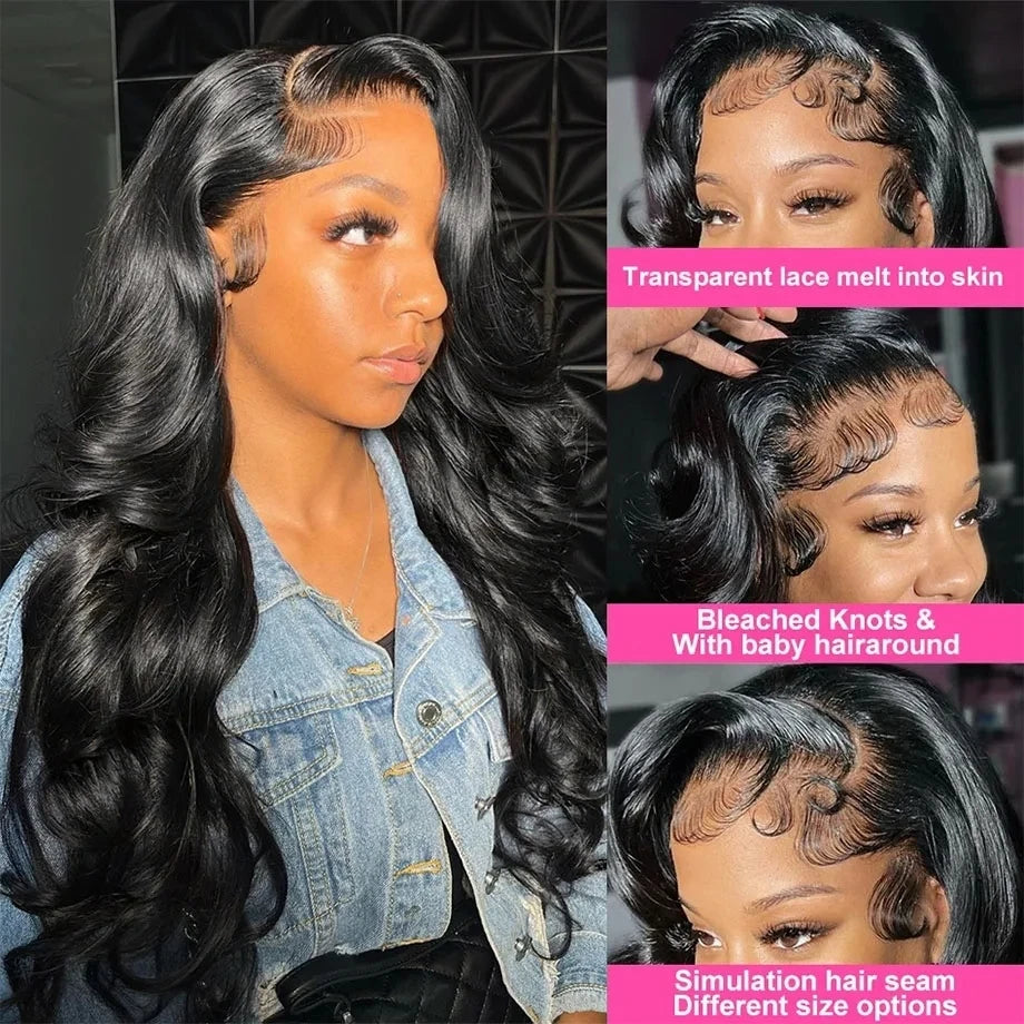 44 46 Inch Body Wave Human Hair Wigs 13x6 Hd Lace Front Human Hair Wig 13x4 Lace Frontal Wig 4x4 5x5 Lace Closure Wig For Women