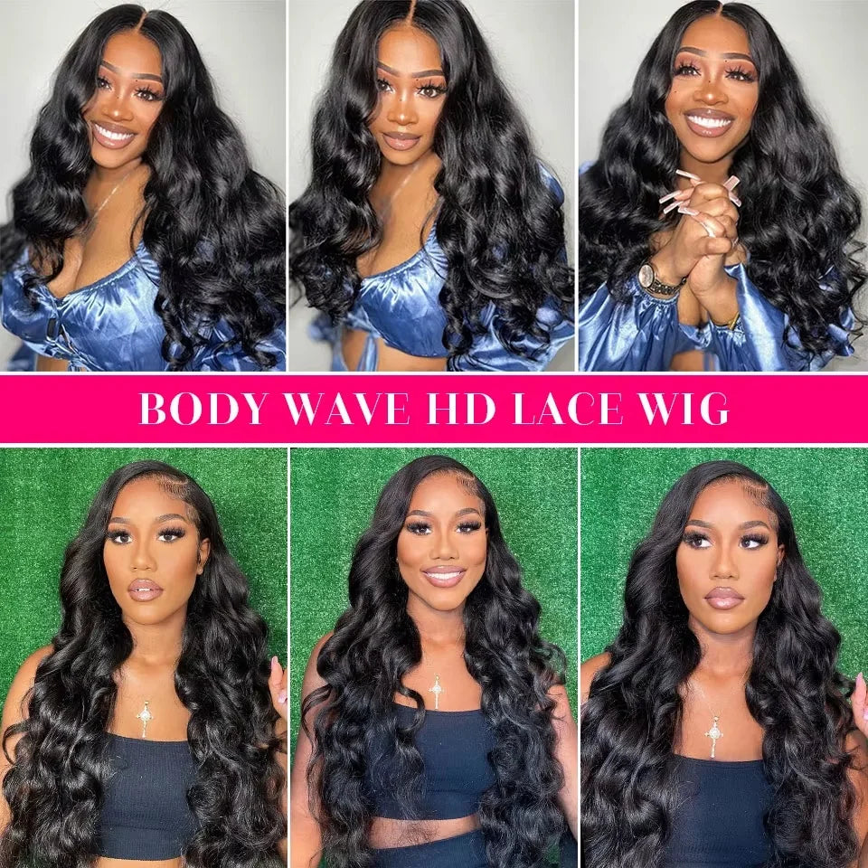 44 46 Inch Body Wave Human Hair Wigs 13x6 Hd Lace Front Human Hair Wig 13x4 Lace Frontal Wig 4x4 5x5 Lace Closure Wig For Women