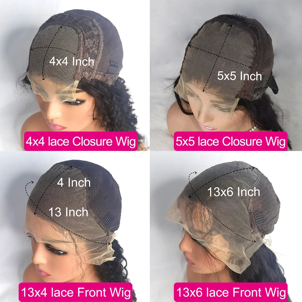 44 46 Inch Body Wave Human Hair Wigs 13x6 Hd Lace Front Human Hair Wig 13x4 Lace Frontal Wig 4x4 5x5 Lace Closure Wig For Women