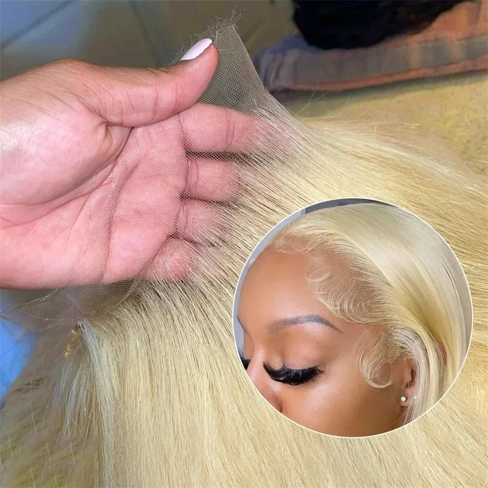 13x6 Body Wave Transparent Hd 30 40 Inch 613 Honey Blonde Lace Frontal Human Hair Wig 250 Density Brazilian 13x4 Lace Front Wig