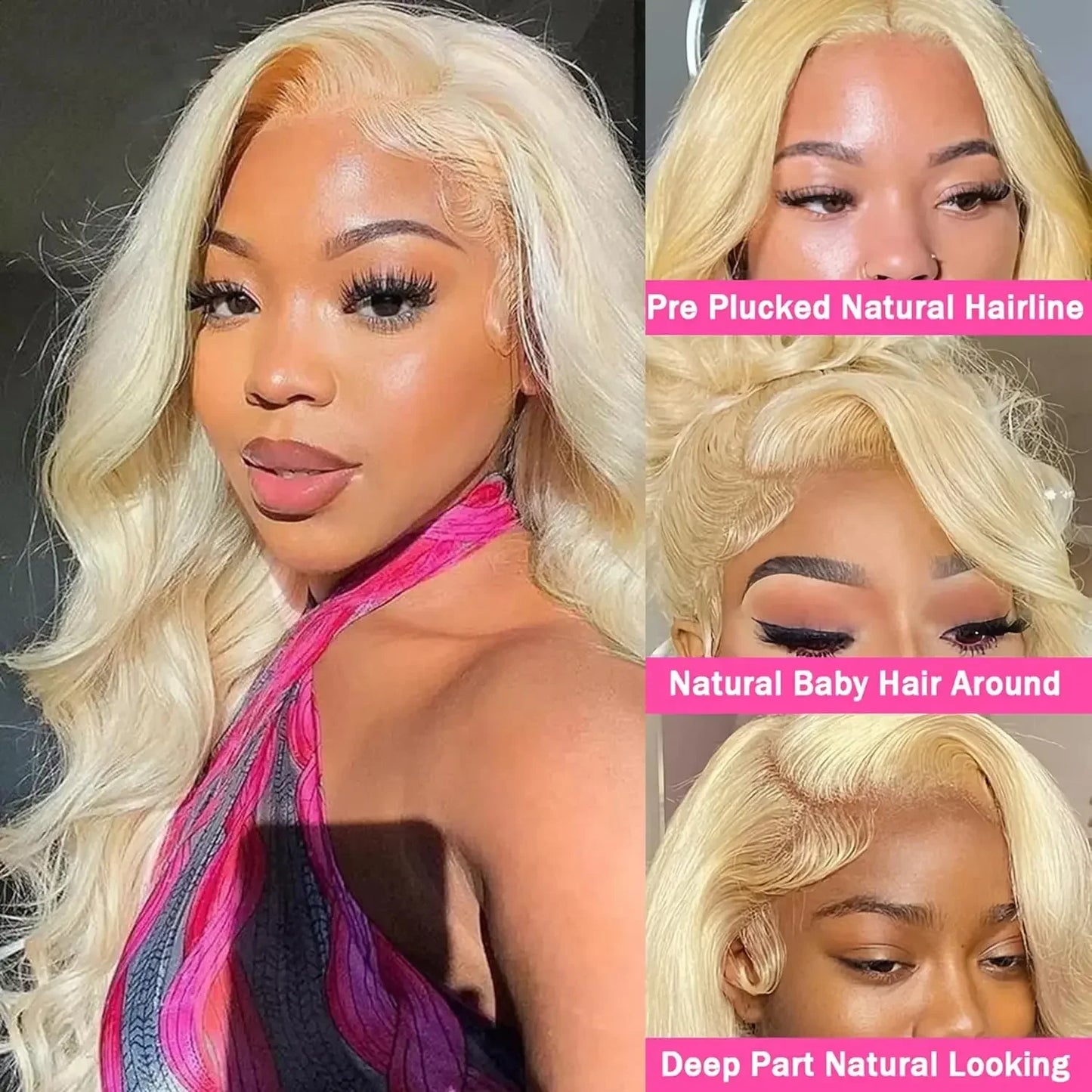 13x6 Body Wave Transparent Hd 30 40 Inch 613 Honey Blonde Lace Frontal Human Hair Wig 250 Density Brazilian 13x4 Lace Front Wig