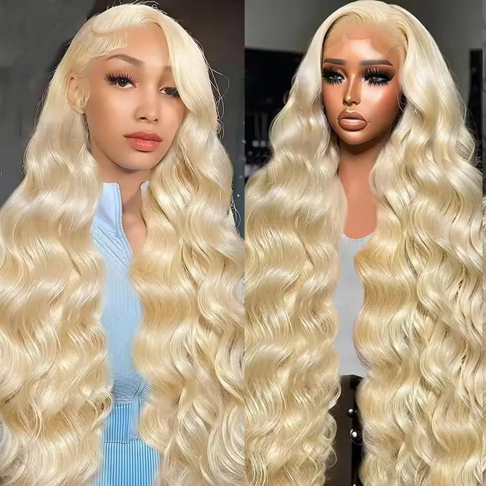 13x6 Body Wave Transparent Hd 30 40 Inch 613 Honey Blonde Lace Frontal Human Hair Wig 250 Density Brazilian 13x4 Lace Front Wig