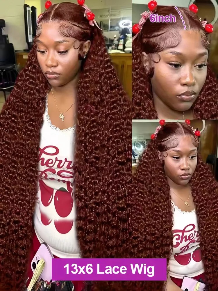 Chocolate Brown 13x6 Human Hair Wigs Hd Lace Frontal Wig 13x4 Water Wave Lace Front Wigs For Women Deep Curly Wigs Human Hair