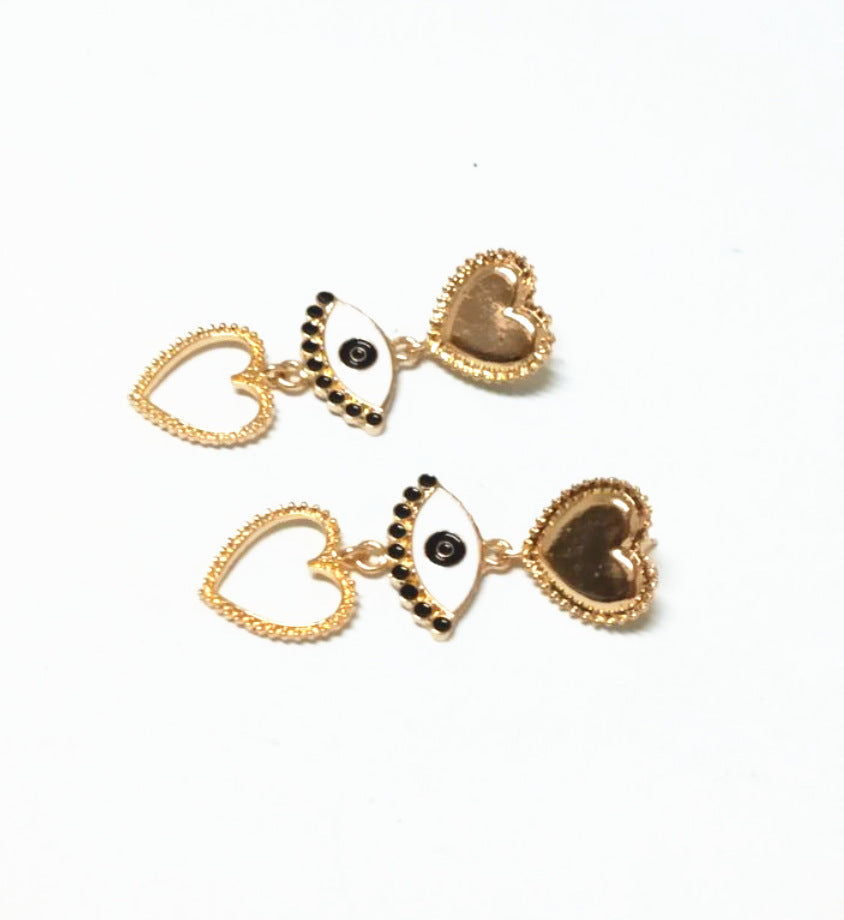 Jewelry Creative Eye Earrings Fashion Personality Punk Style Love Earrings Women