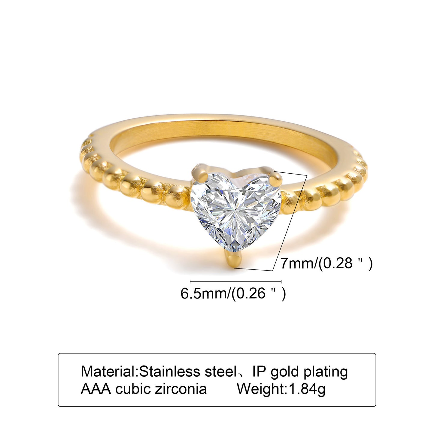 Ring Black Gold Women Fashion Personality Jewelry