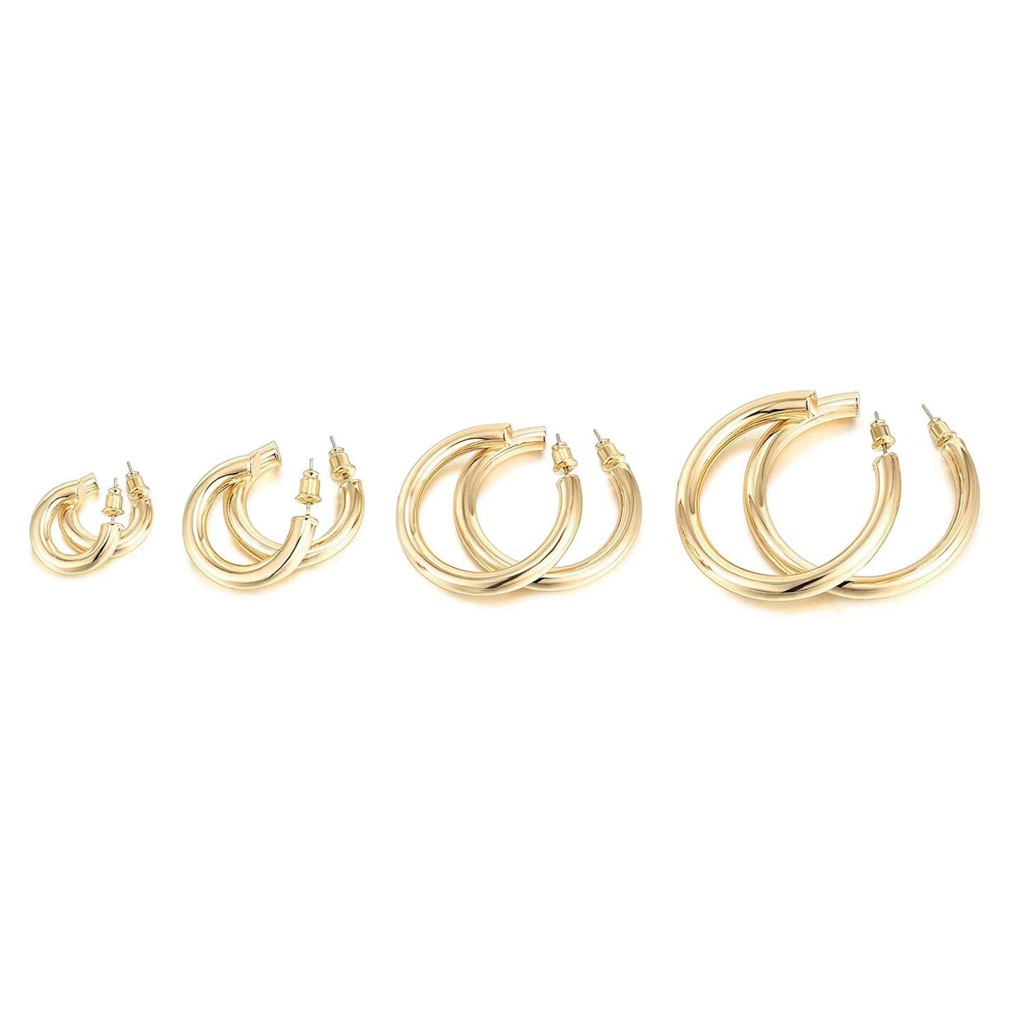 Glossy Round Earrings Jewelry Women
