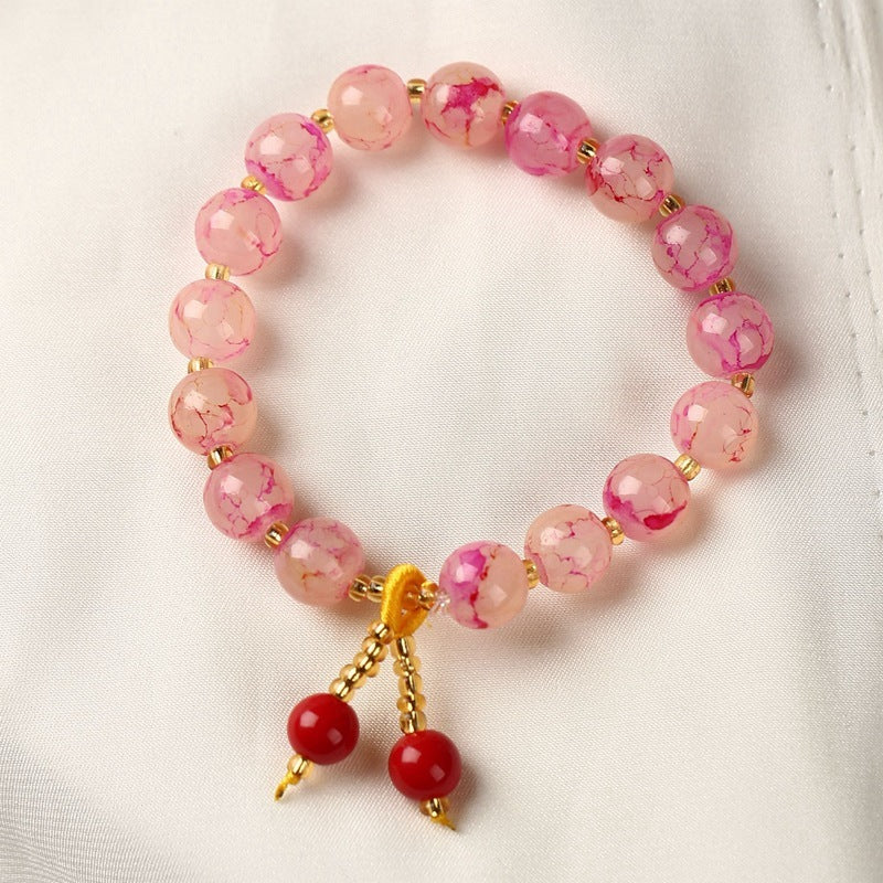 New Accessories Crystal String Beads Ceramic Bracelet