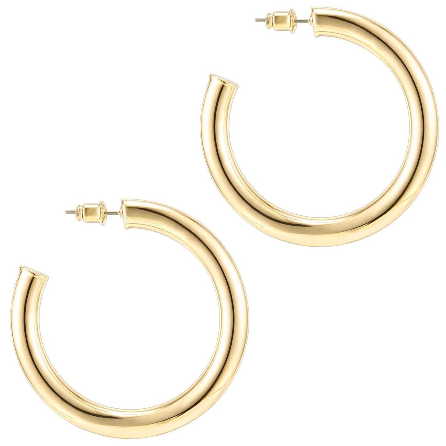 Glossy Round Earrings Jewelry Women
