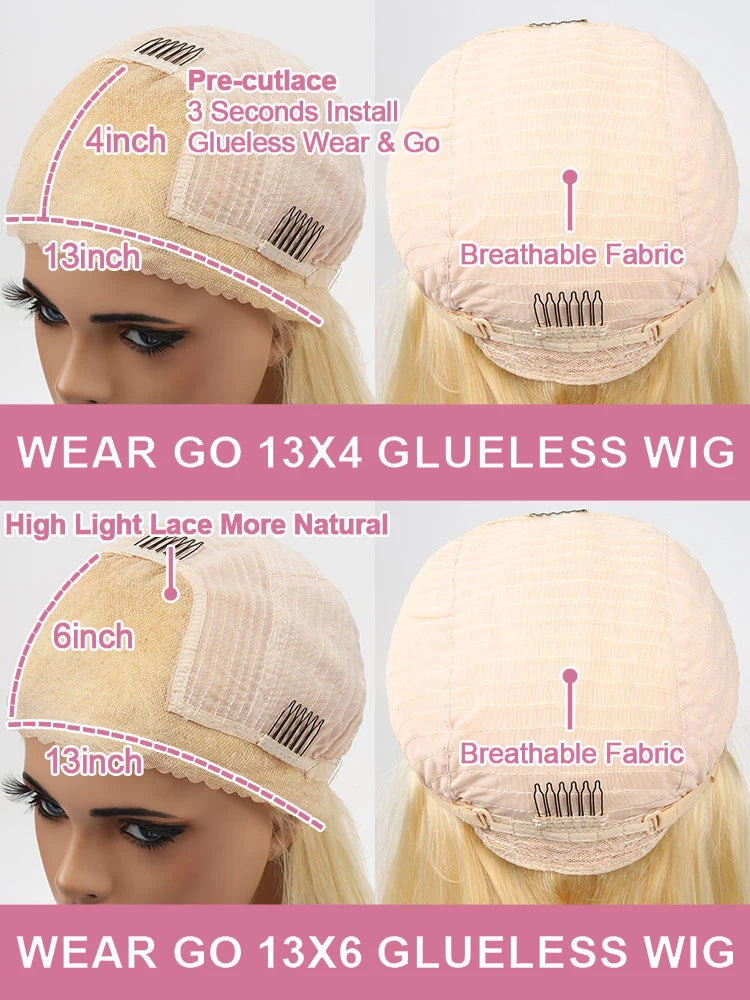Curly Wig Human Hair 613 Honey Blonde 13x4 Lace Frontal Deep Wave Wigs Ready To Wear Glueless Wig 13x6 Lace Frontal Wigs Pre Cut