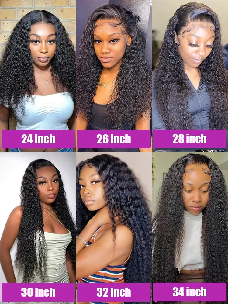 30 40 Inch Deep Wave 13x6 13x4 Hd Lace Front Human Hair Wig 220 Density Water Curly 5x5 Glueless Wigs Human Hair For Women