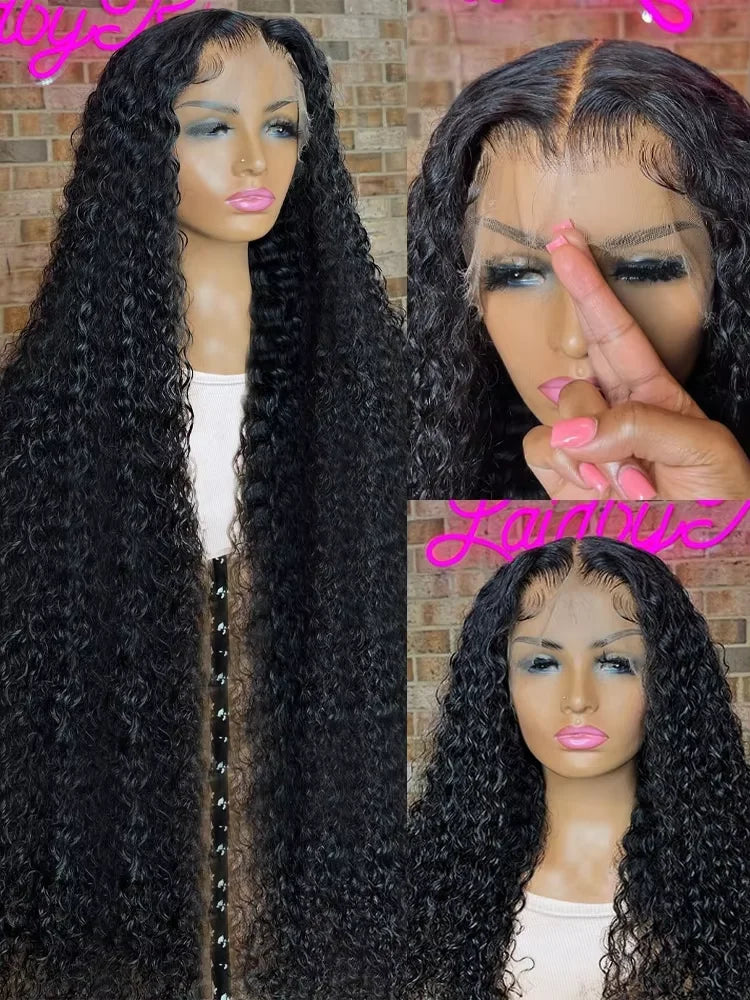 30 40 Inch Deep Wave 13x6 13x4 Hd Lace Front Human Hair Wig 220 Density Water Curly 5x5 Glueless Wigs Human Hair For Women