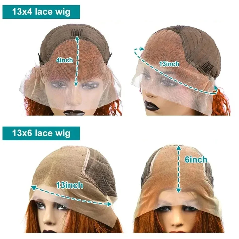 Melodie HD 200% 13X6 Ombre Highlight 1B/30 Black Brown Body Wave Lace Front Human Hair Wigs Transparent 13x4 Lace Frontal Wig