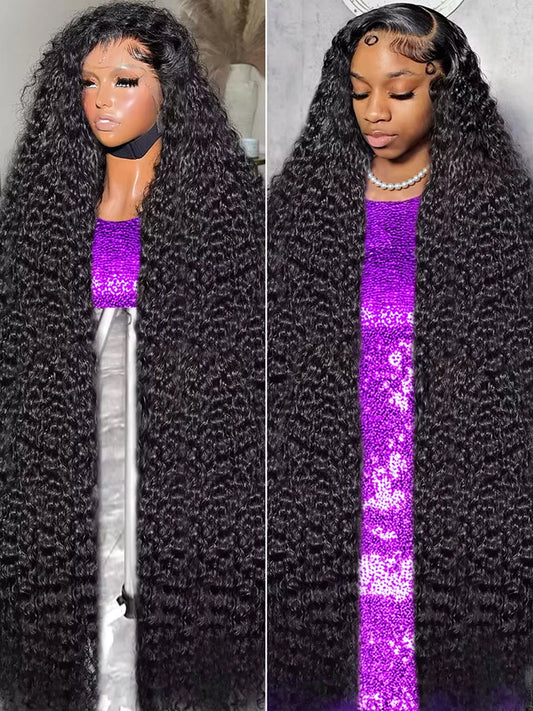 40 46 Inch 13x6 360 HD Loose Deep Wave Lace Frontal Human Hair Wig Brazilian 13x4 Curly Lace Front Wigs For Women 300% Density