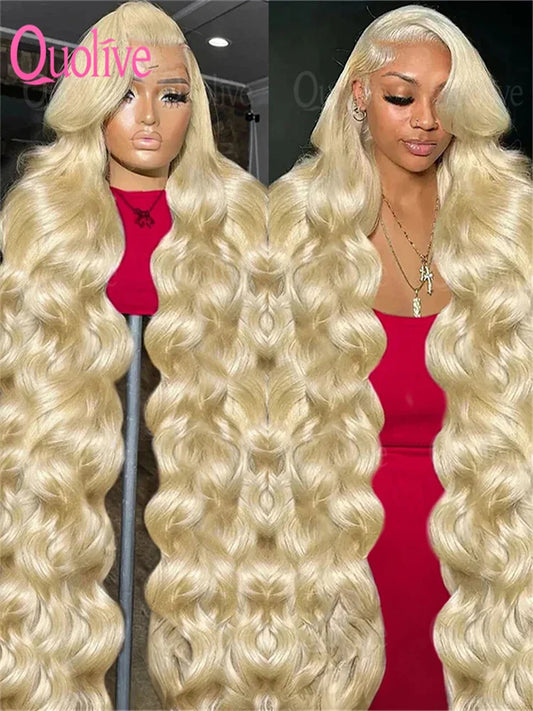 30 Inch 613 Honey Blonde Body Wave 200 Density 13x6 HD Lace Front Human Hair Wigs 13x4 HD Lace Frontal Wig for black women