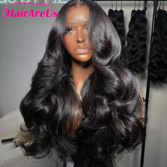 13x4 HD Transparent Bone Body Wave Lace Front Wigs 180 Density Brazilian Human Hair Wigs For Women 100% Human Hair Wigs