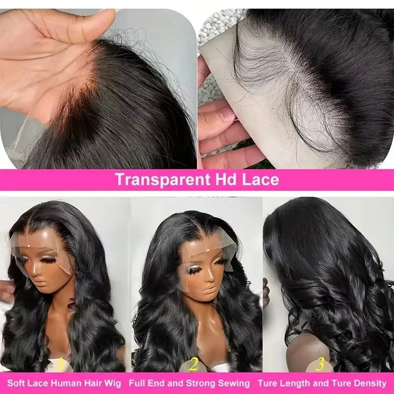 30 32 Inch 13x4 13x6 Straight HD Lace Frontal Human Hair Wigs For Women 4x4 Glueless Hd Lace Front Wig Pre Plucked 250% Density
