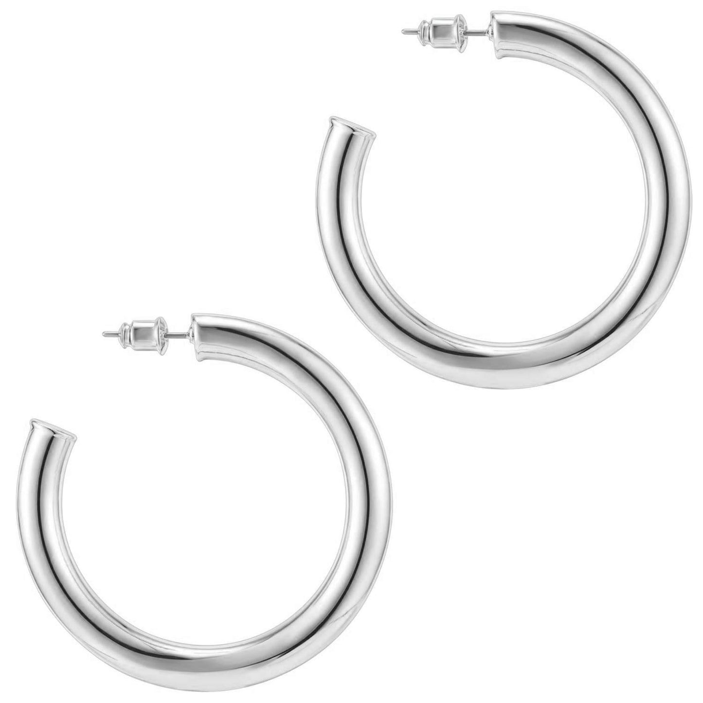 Glossy Round Earrings Jewelry Women