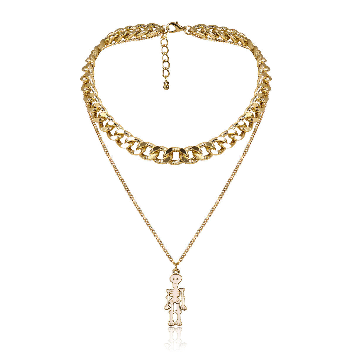 Cross-border Jewelry, Personality Blue Eyes Exaggerated Necklace Women